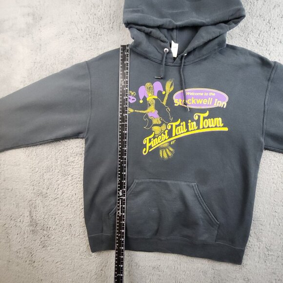 Y2K Indiana Tavern Bar Hoodie Men's Med Stockwell Inn Evansville, IN Sweatshirt - Picture 8 of 12